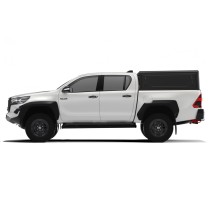  Hardtop noir Alu-Cab Toyota Hilux Revo 2016+ double cabine robuste 